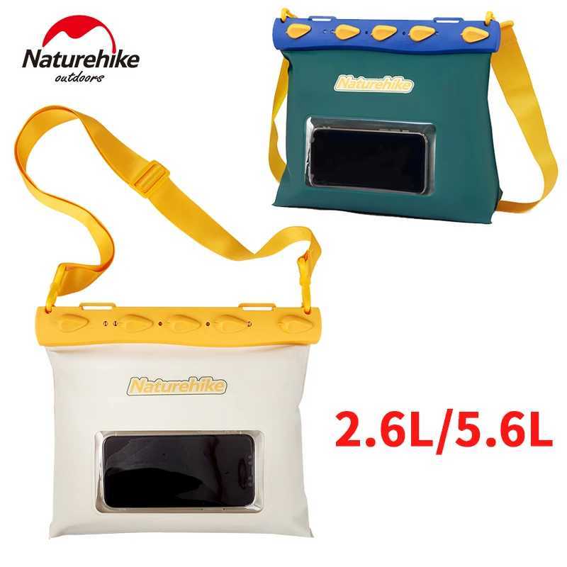 Naturehike IPX8 Waterproof Bag Large Size Swimming Diving Rafting Floating Shoder Dry Bag Beach Sport for Mobile Phe Pouch B250618