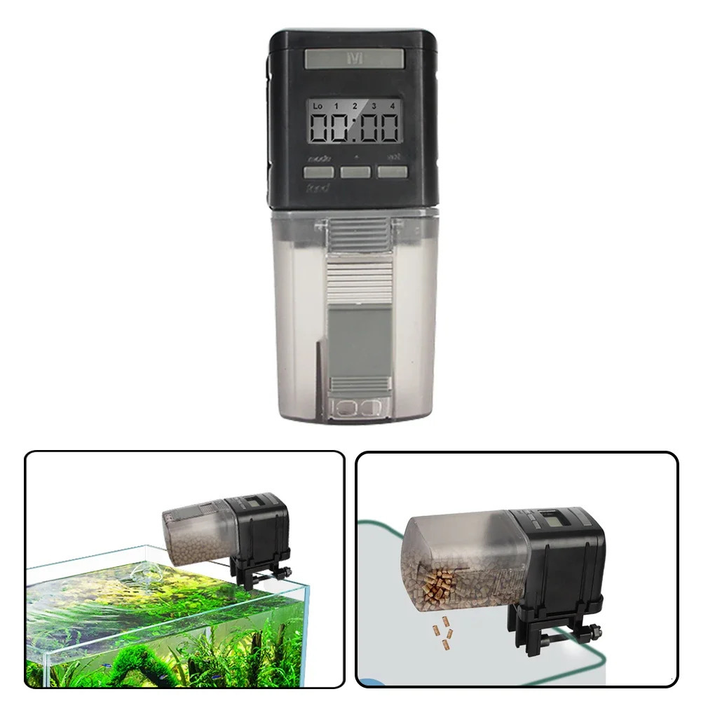 Automatic Fish Feeder Smart Fish Food Dispensers with LCD Indicates Aquarium Timer Smart Aquarium Feeder Power Saving 250613