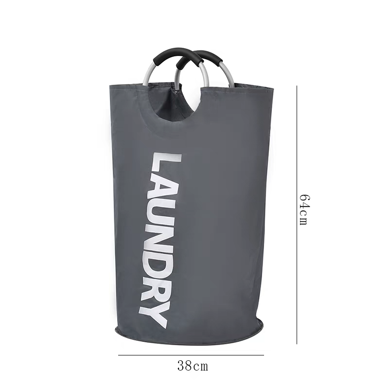 Canvas waterproof laundry storage basket, large capacity laundry basket, dirty clothes storage bag, household storage bin, manufacturer price, expert 