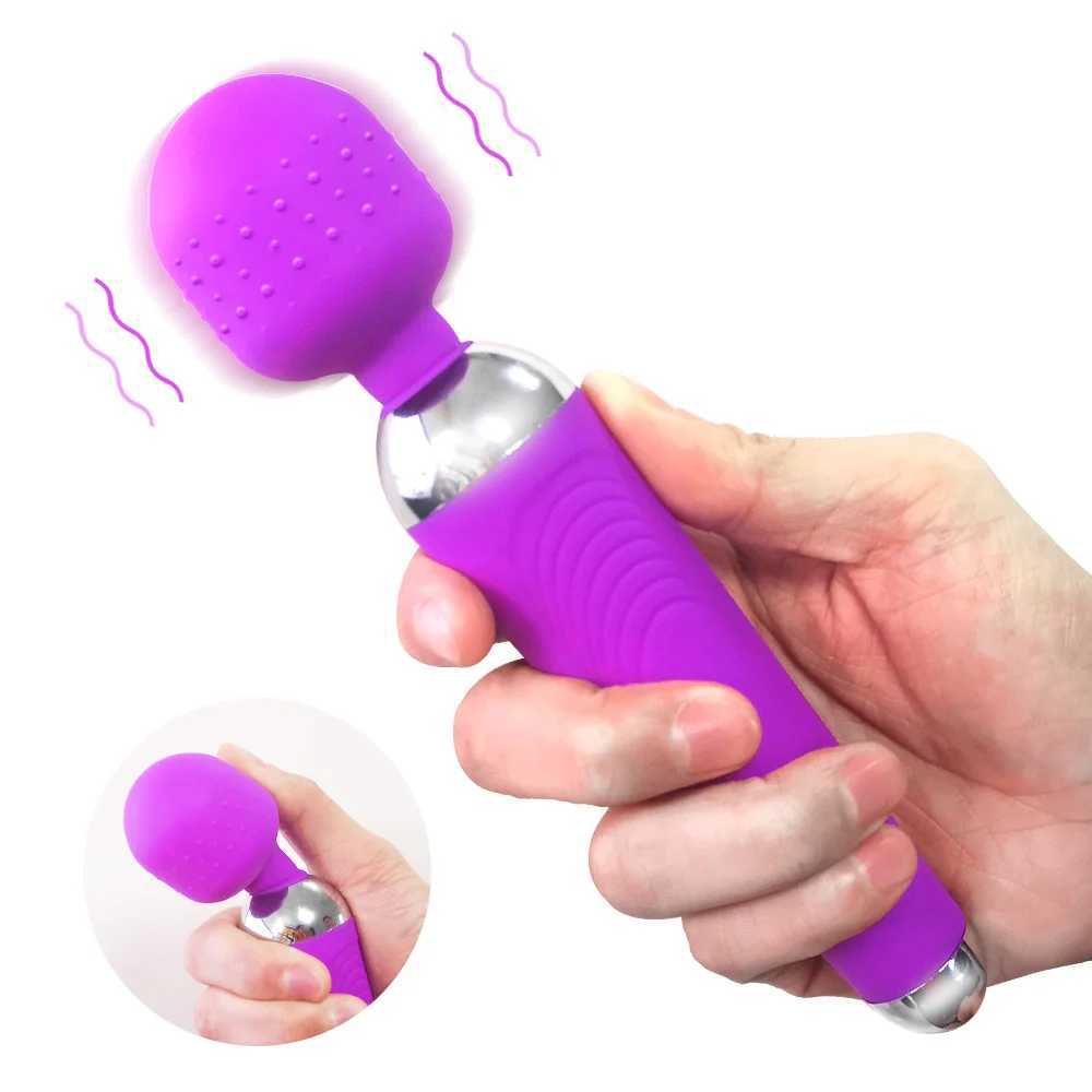 Powerful Dildo Vibrator AV Magic Wand G-Spot Massager Sex Toys For Women Couples Clitoris Stimulate Goods for Adults USB Charge XJ250618