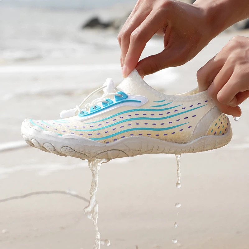 Water Shoes Non-slip Ultra Thin Woemen Adventure Shoes Beach Swim Aqua Shoes Breathable Portable for Travel Jungle Trekking 250617