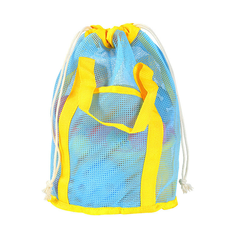 New Children's Toy Shell Storage Drawstring Travel Toiletry Mesh Hollow Transparent Beach Bag