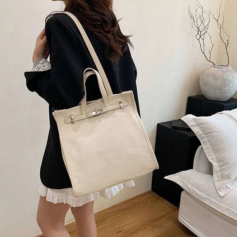 Spring 2025 Large Tote Shoulder Bag - Textured Vegan Leather Indie Design For Women Work & Travel Essentials
