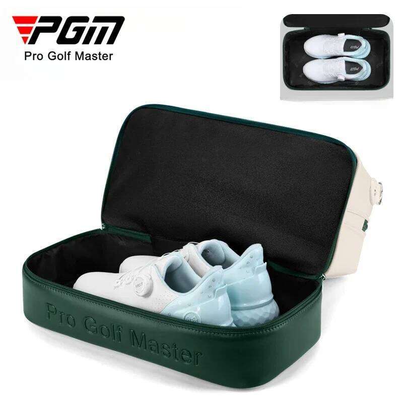 PGM Women's Golf Clothing Double Layered Independent Shoe Bag Lightweight Waterproof Travel Handbag Ywb050