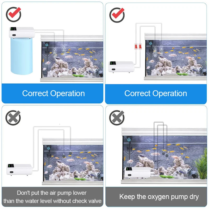 Aquarium Fish Tank Oxygen Pump Charging Dual-Purpose Air Pump Usb Lithium Battery Household Portable Fishing Mute Oxygen Pump 250613