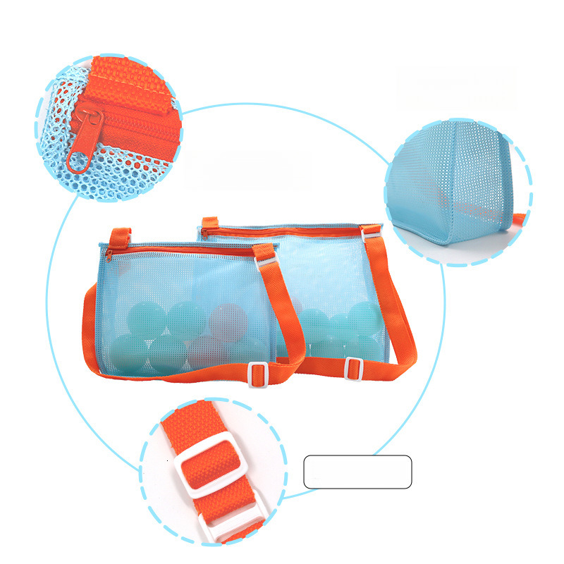 Travel Children's Toy Hollow Out Transparent Beach Shoulder Large and Small Shell Storage Bag