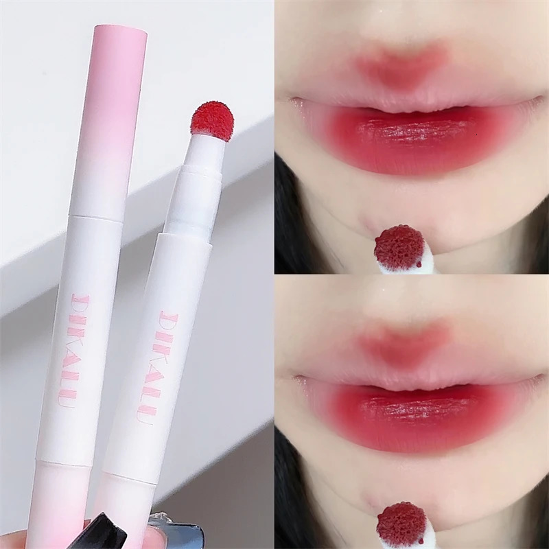 DIKALU Lip Powder Cream Air Cushion Lip Cream Matte Lip Glaze Mouth Red Lip Mud Non- Non-stick Cup Feminine White Brick Re 250618