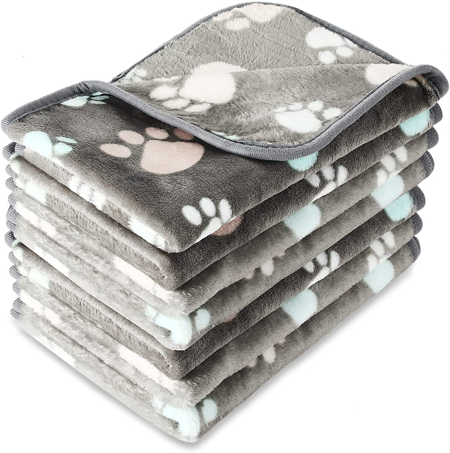 Soft Fluffy High Quality Pet Blanket Cute Cartoon Pattern Pet Mat Warm and Comfortable Blanket for Cat Dogs