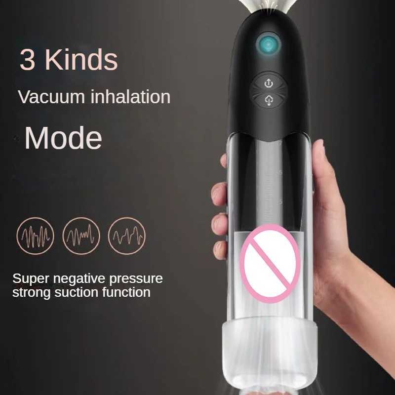 Electric Penis Extender Enlarger Pump - Adult Toys Penis Enlargement Extend Vacuum Pussy Pumps Male Masturbator Sex Toys for Men W250618