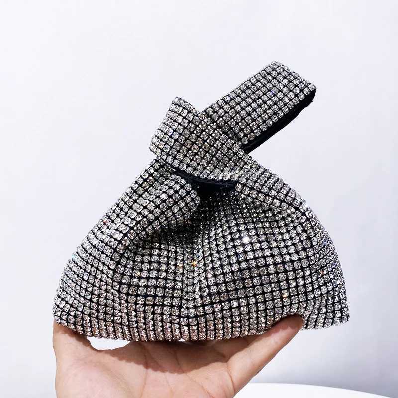 Ladies Mini Shiny Evening Bags For Women Designer Handbag Purse 2025 New In Imitation Diamond Chain Strap Shoulder Wrist Z250618