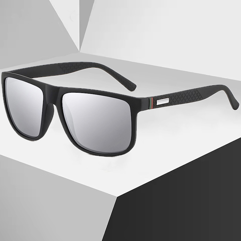 CB Square Polarized Sunglasses Men Fashion Vintage Women Luxury Brand Designer Men's Sun Glasses Driving Fishing UV400 Lenses Eyewear Man