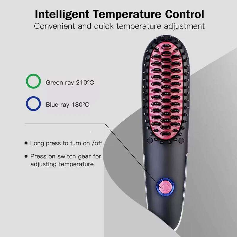 Iron Ceramic Electric Comb Professional Straighteners Hair Straightener Brush