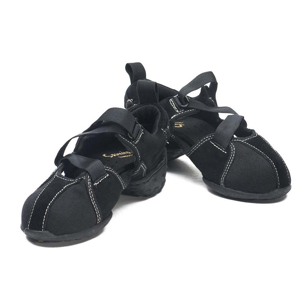 Sansha Sandal Dance Sneakers Unique Fancy Dancing Sneakers For Summer Men Women Canvas Black Dance Shoes SB16LC 250613