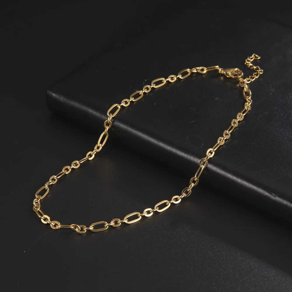 My She Perclip Chain Stainl Steel Choker Necklaces for Men Wen Link Oval Cable Chain Fashion Jewelry DIY AccoriesC250617