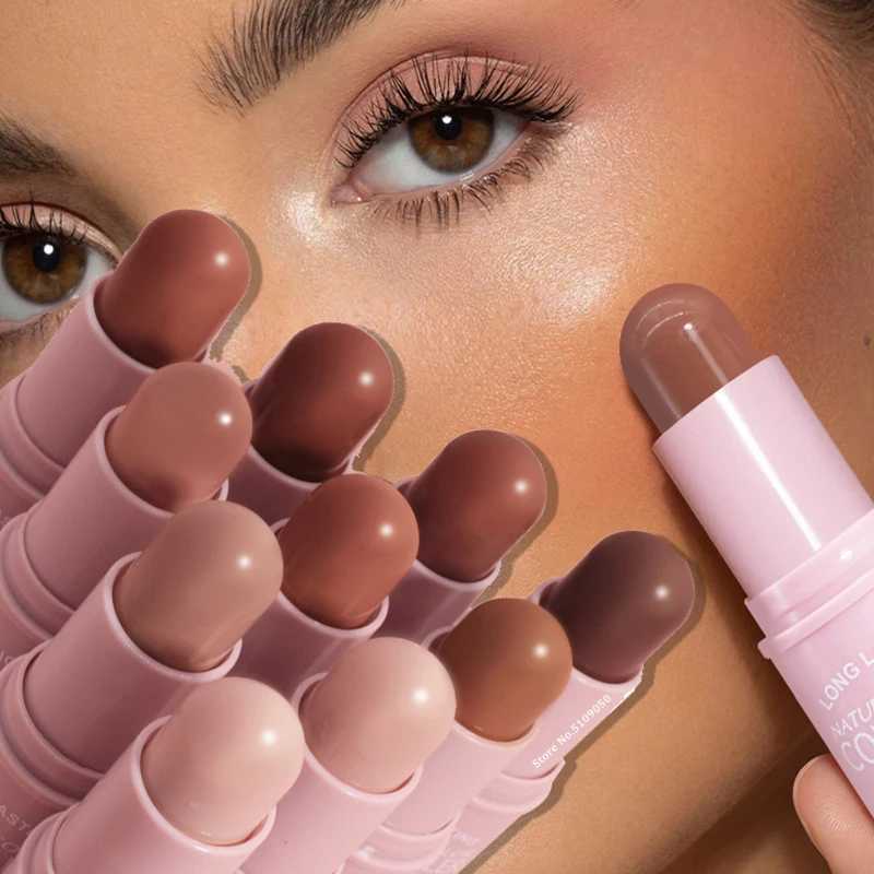 Three-dimensional Bronzer Contouring Stick Highlighter Shadow Cream Waterproof Full Coverage Concealer Natural Finish Makeup XJ250618
