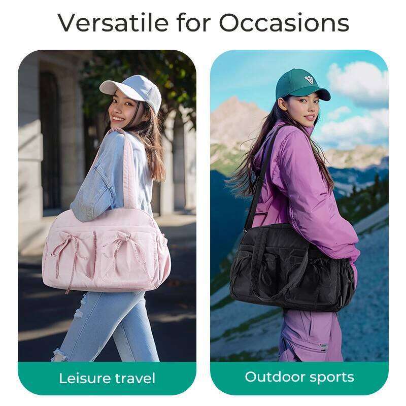 BAGSMART Boston For Women Duffel With Wet Pocket Waterproof Beach Weekender Shoulder Bag Carry On Travel Essentials