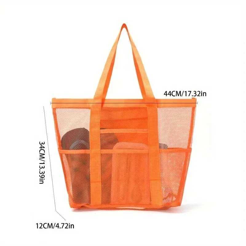 Large Mesh Beach Bag Oversi Waterproof Swim Bag with Separate Wet Pocket Mti Purpose Travel Tote for Beach Tote B250618