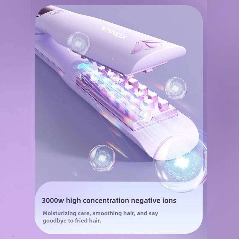 Temperature Controlled Curling Board Hair 3D Grid 10 gear LCD display screen Negative ion Fluffy Corn Iron Curler