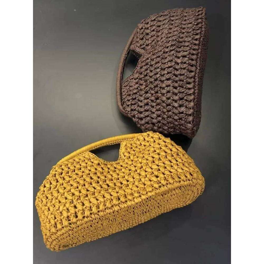 2025 Summer Women Straw Handbags Leisure Boho Weaving Shoulder Crossbody Bags Versatile Rattan Beach Woven Bag Purses