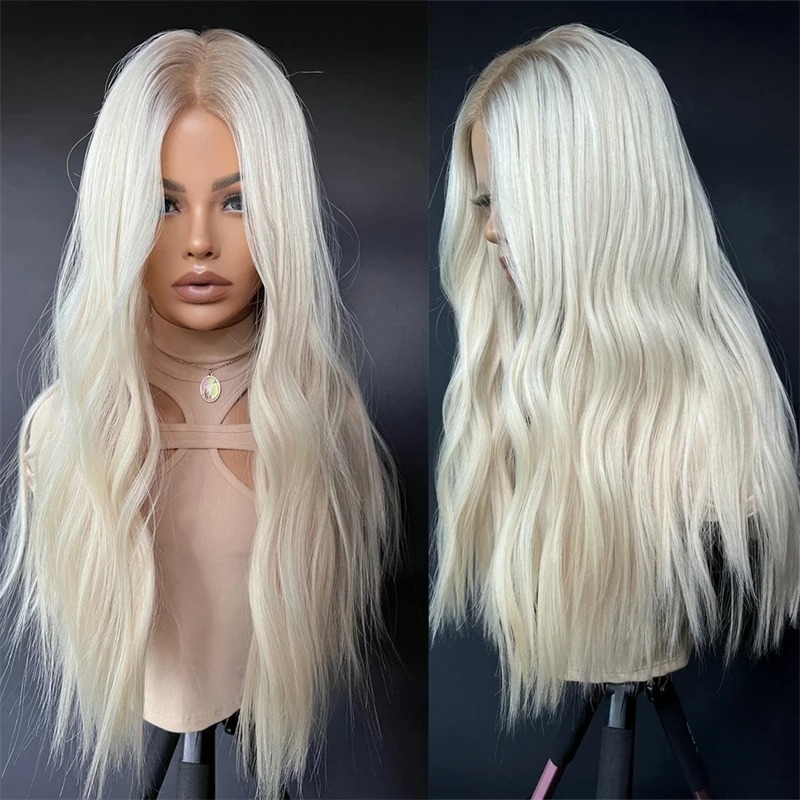 613 Lace Front Wig Human Hair 13x4 Blonde Human Hair Wigs 250% Density Body Wave Lace Front Wigs Human Hair Pre Plucked 26 Inch Synthetic