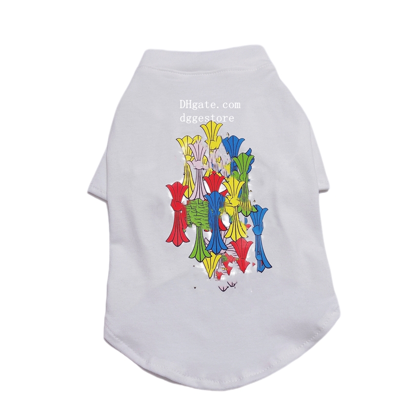 Brands Dog Apparel Designer Dog Clothes Luxury Puppy Shirts Cotton Cats Pets T Shirt for Poodle Bichon Pomeranian French Bulldog Fashion Dog Birthday Gift XXL Y68