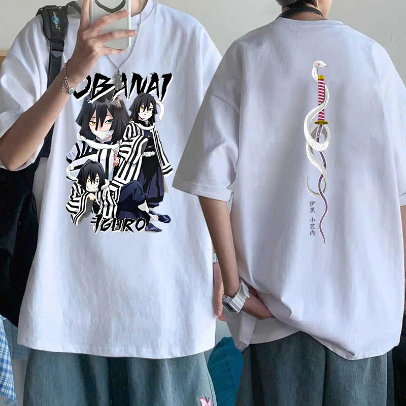 New Anime Print T-Shirt Women Men Loose Short Sleeve Round Neck Top Female Casual Shirt Tees