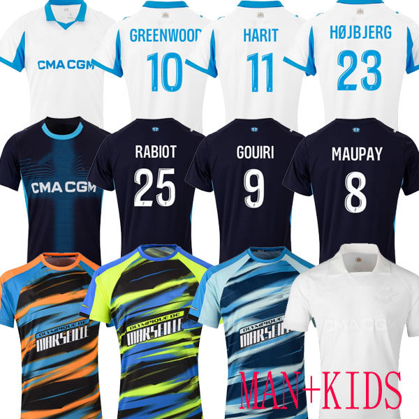 24 25 26 maillot de foot GREENWOOD marseile Soccer jerseys harit OUNAHI 125TH Anniversary man KIDS football shirt hommes enfants NDIE MOUMBAGNA Mbemba SARR