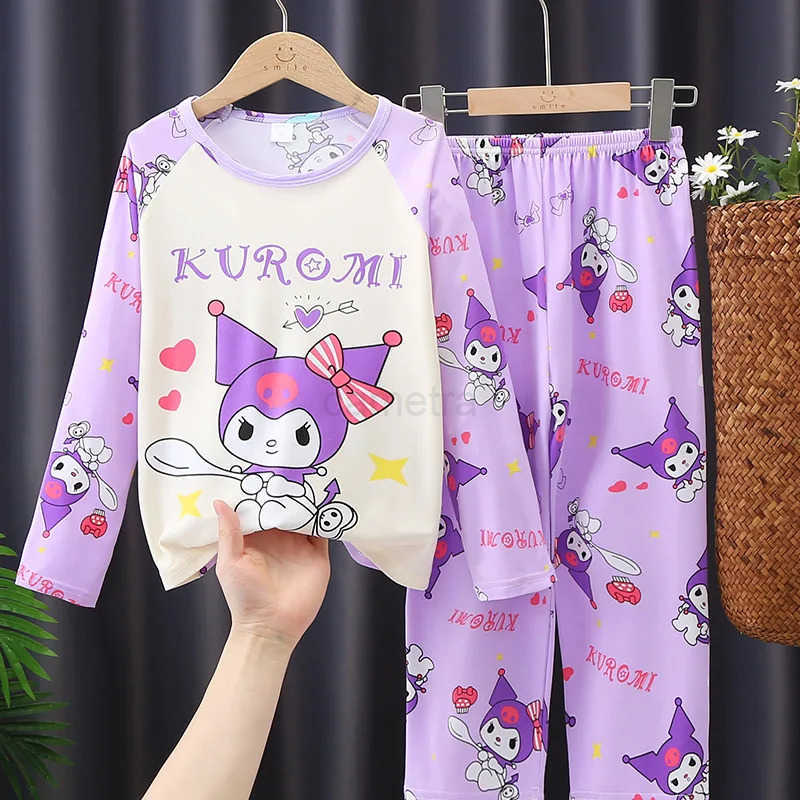 Sanrio Cute Cartoon Sanrio Children Pajama Sets Fashion Loose Soft Comfortable Nightwear Set Boys Girls Suitable For Autumn Winter XJ250618XJ250618