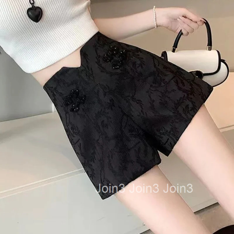 Woman Short Pants High Waist Wide Shorts for Women Outfits Elasticty Y2k Vintage Streetwear Hot Elegant Stretchy Summer Classic