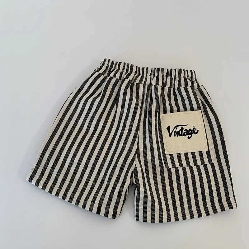 Kids Shorts For Children 1-6 Years Summer New Boys Striped Short Pants Toddler Cotton Clothes Kids Loose Children ClothingC250617