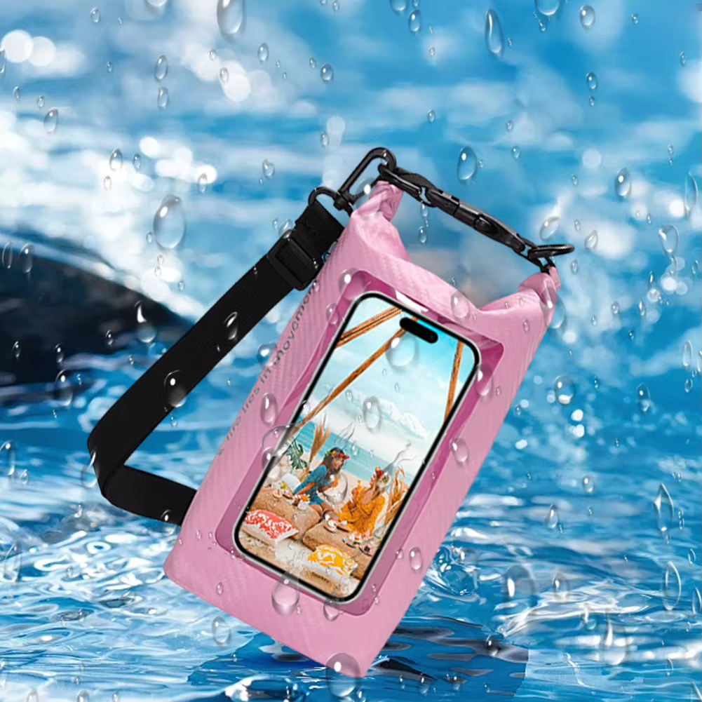 5L Swimming Pack Waterproof Portable Cellphone Bag Large Capacity Mobile Phone Case Diving Surfing Bags Phone Waterproof Pouch Cover Underwater Swimmi