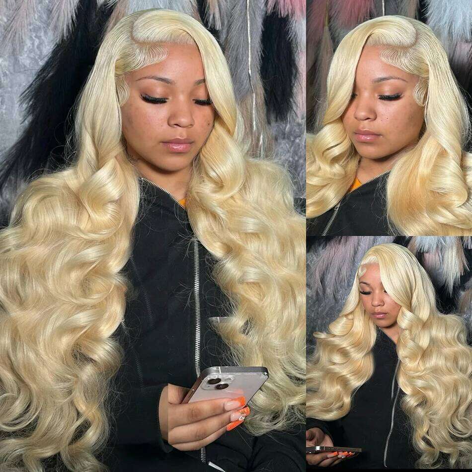 613 Honey Blonde 13x6 HD Transparent Front Human Hair Wigs For Women 30 32 Inch Body Wave 13x4 Lace Frontal 5x5 Closure Wig