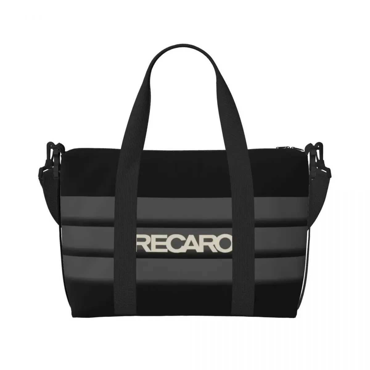 Custom Recaros Beach Tote Bag for Women Large Compartment Gym Beach Travel Bags W250618