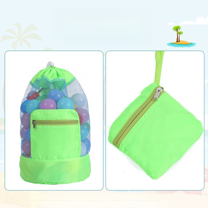 Children's Swimming Double Shoulder Clothing Storage Organizer Beach Travel Outdoor Mesh Bag