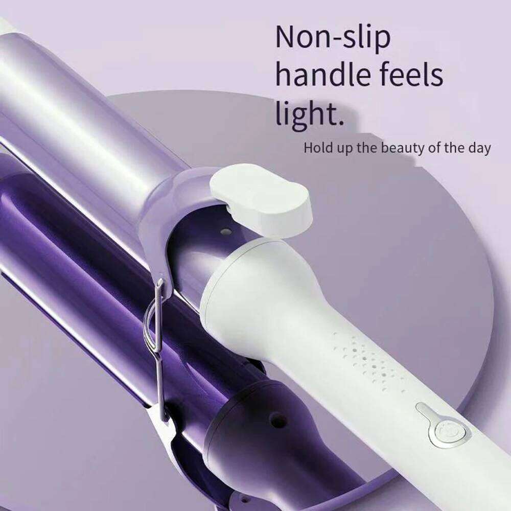 Women Professional 40Mm Ceramic Swivel Curling Iron Big Wave Electric Curler Hair Styling Tool