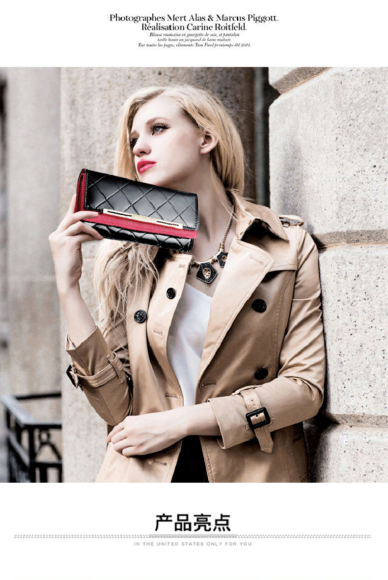 Free Shipping Designer Factory Direct Sale 2025 New Women's Long Wallet Large Capacity Handbag Fashion Cowhide Genuine Leather Luxury Bag One Pie