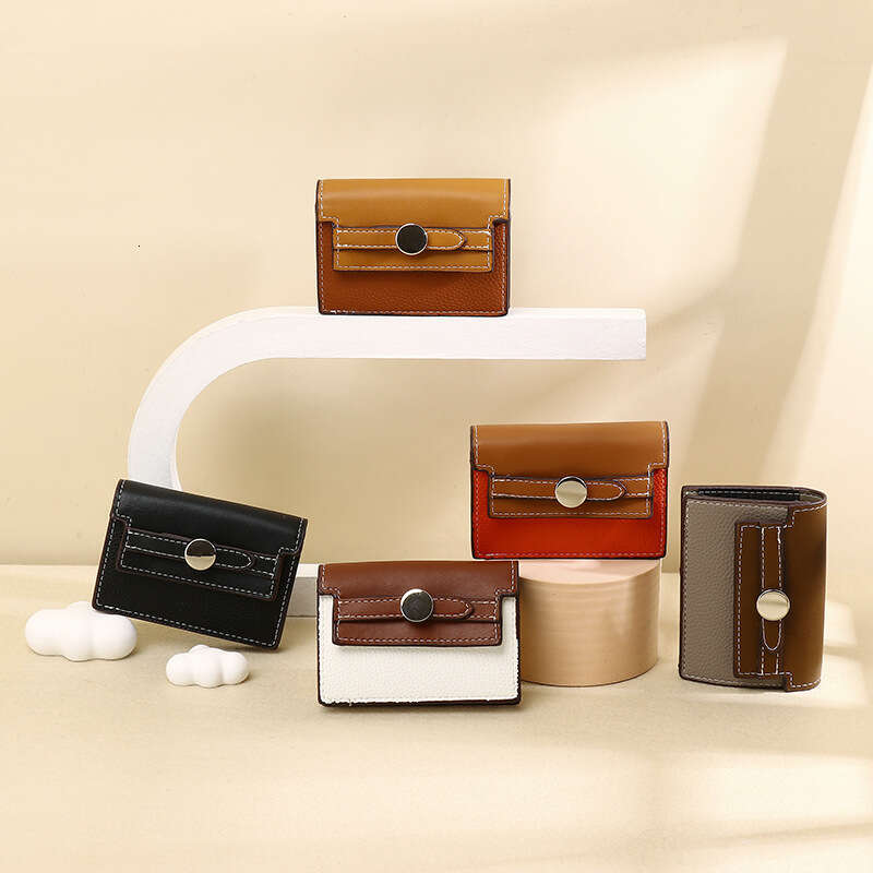 Trendy INS for Women High-End Feel Women's Wallet Multi-Card Slot Accordion ID Card Holder Storage Coin Purse