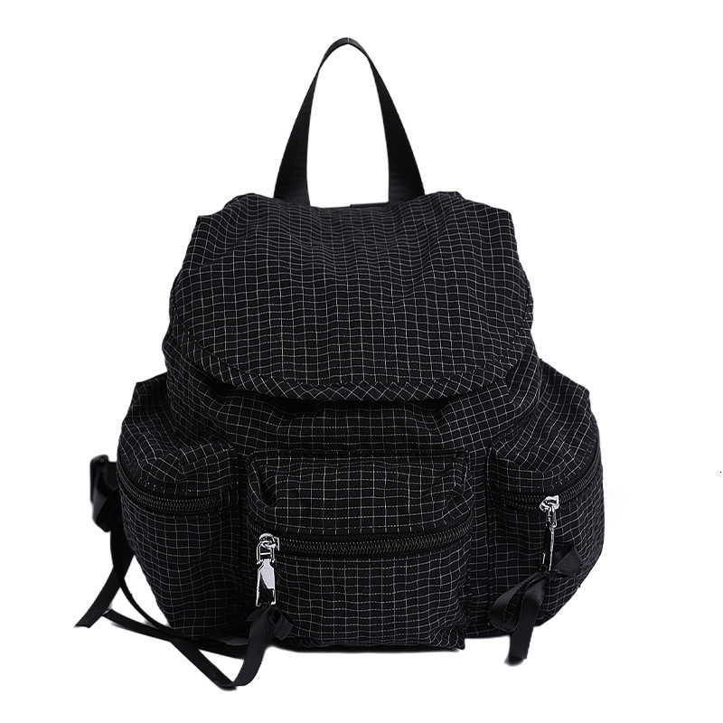 Free shipping designer Bag Summer Lightweight Women Backpack 2025 New Cute Pastoral Style Small Backpack Plaid Commuter Bag Crossbody Bag