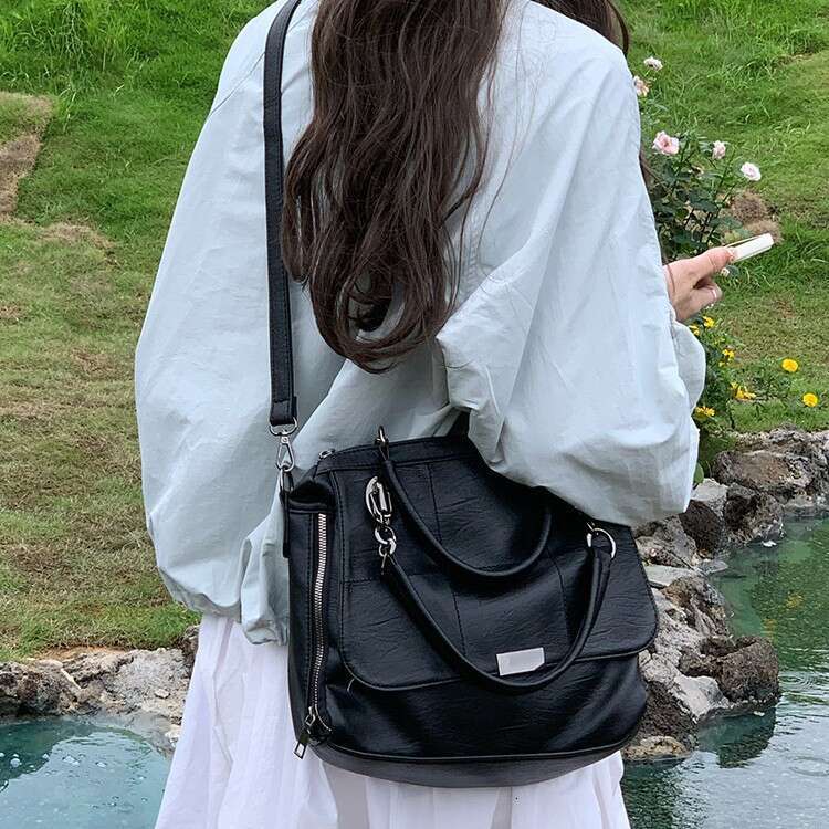 New High-Quality Texture for Women, Large Capacity 2025 New Fashion Versatile Soft Leather Crossbody Bag, Handheld Commuter Tote Bag