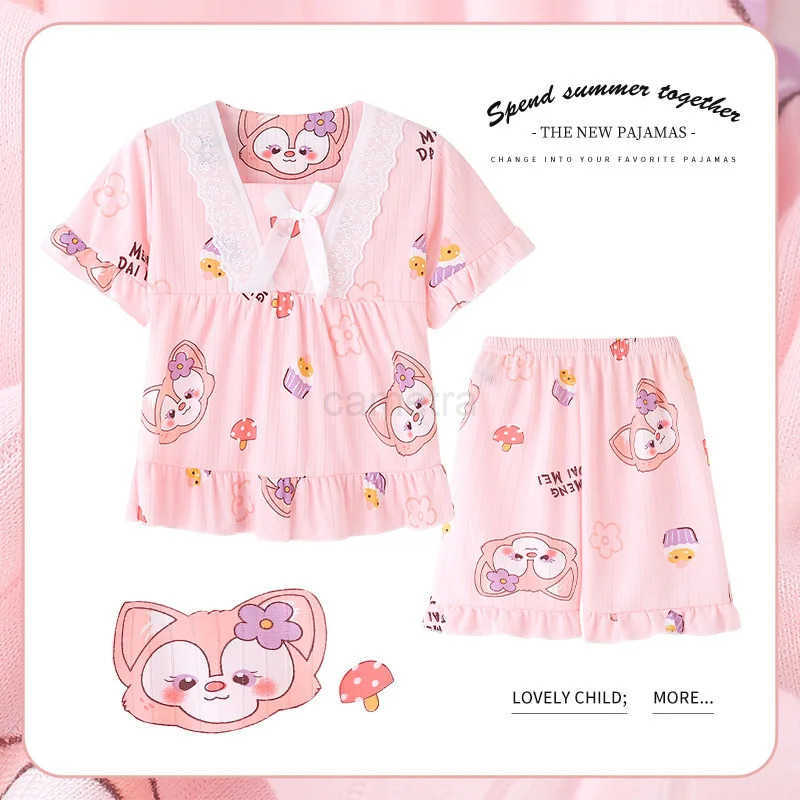 Sanrio Childrens Air Conditioning Clothing Set Girls Pajamas Sleepwear Robe Mother Kids XJ250618XJ250618