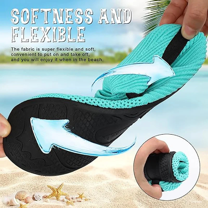 Womens Mens Water Shoes Barefoot Quick-Dry Aqua Socks for Beach Swim Surf Water Sport 250613