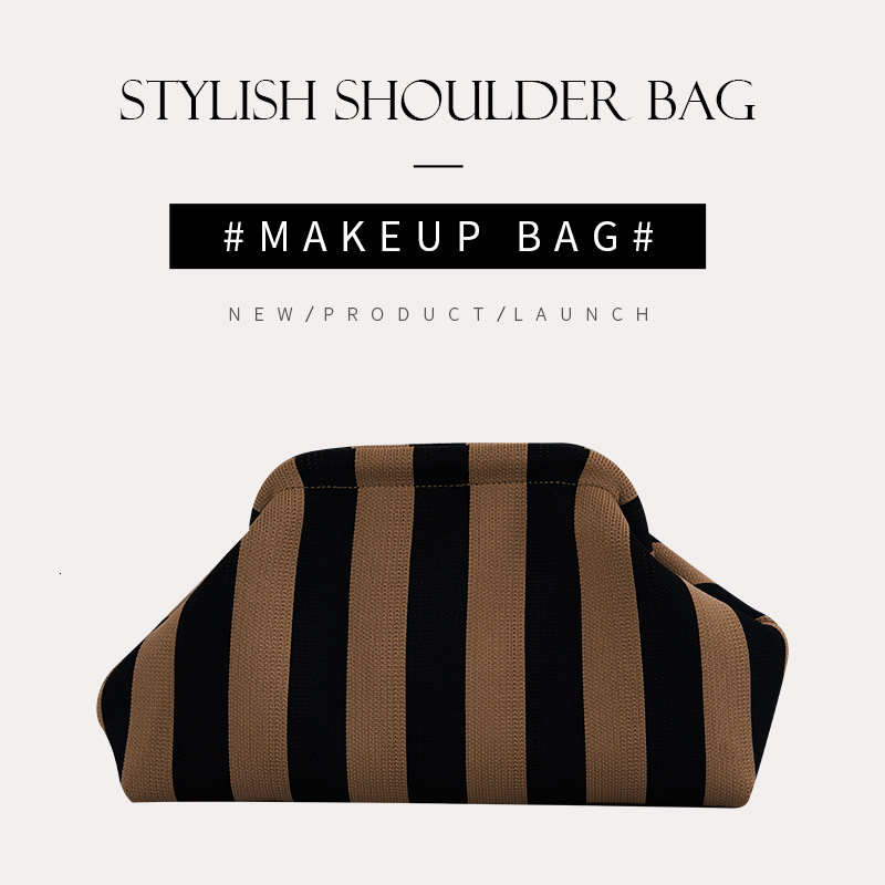 Free Shipping Designer Cross-border Hot-selling Women's Clutch Bag Luxury Bag Knitted Bag Female Commuter Fashion Beach Bag Cloud Bag Multifuncti
