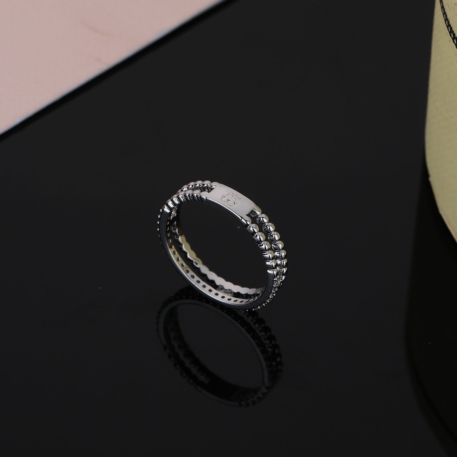 New Fashion Women Men Animal Letter Heart Circle Stainless Steel Gold Silver Black Zircon Bear Cartoon Rings Jewelry