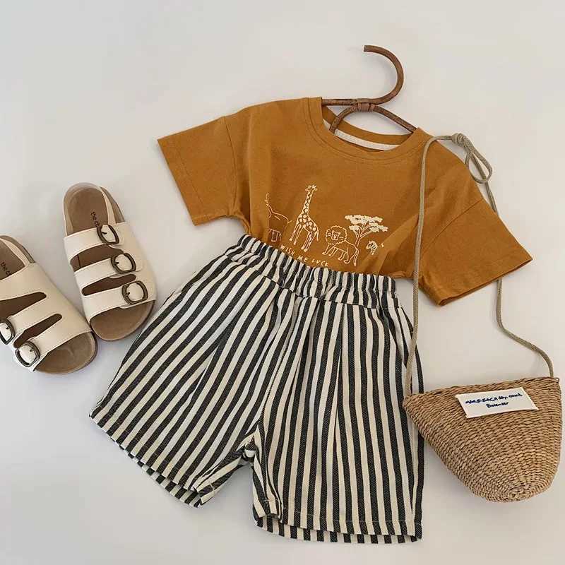 Kids Shorts For Children 1-6 Years Summer New Boys Striped Short Pants Toddler Cotton Clothes Kids Loose Children ClothingC250617