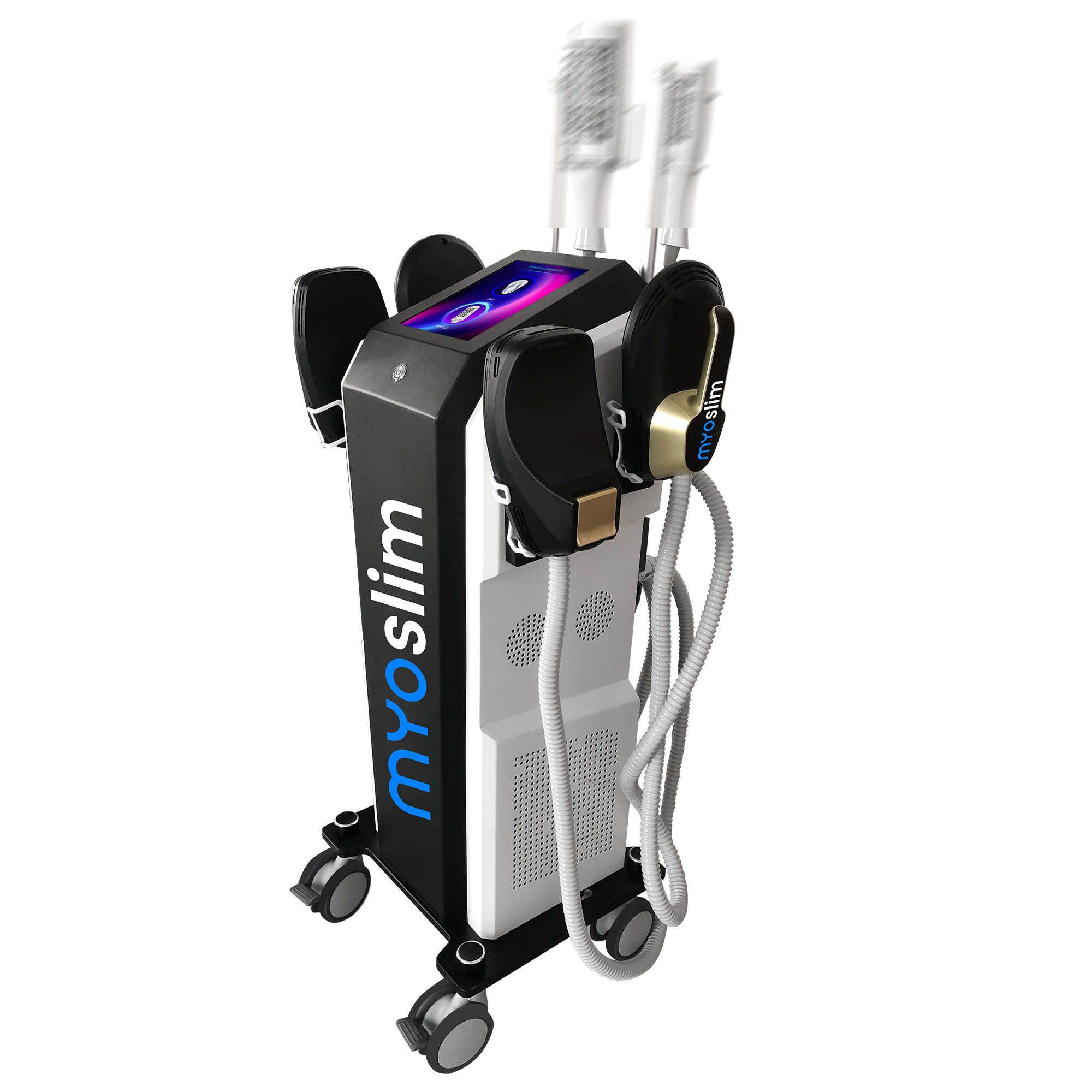 15 Tesla 6500W MYOSLIM 2 in 1 Roller Massage RF Machine Hi-EMT Body Sculpting Fat Burning Slimming Beauty Equipment