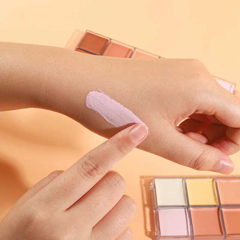 12 Color Concealer Palette Nude Contour Cream Acne Spot Dark Circles Cover Face Foundation Brighten Pigment Cosmetic Makeup Tool XJ250618