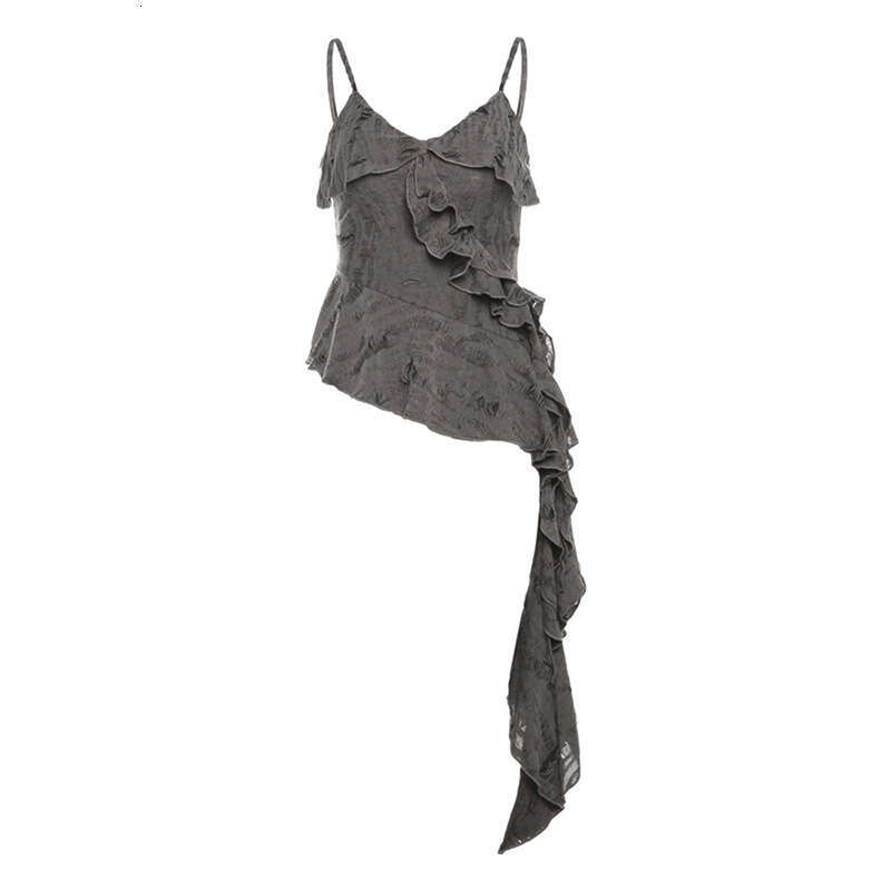 Spring New Women's Solid Color Slim Street Fashion Sexy Backless Tank Top B5