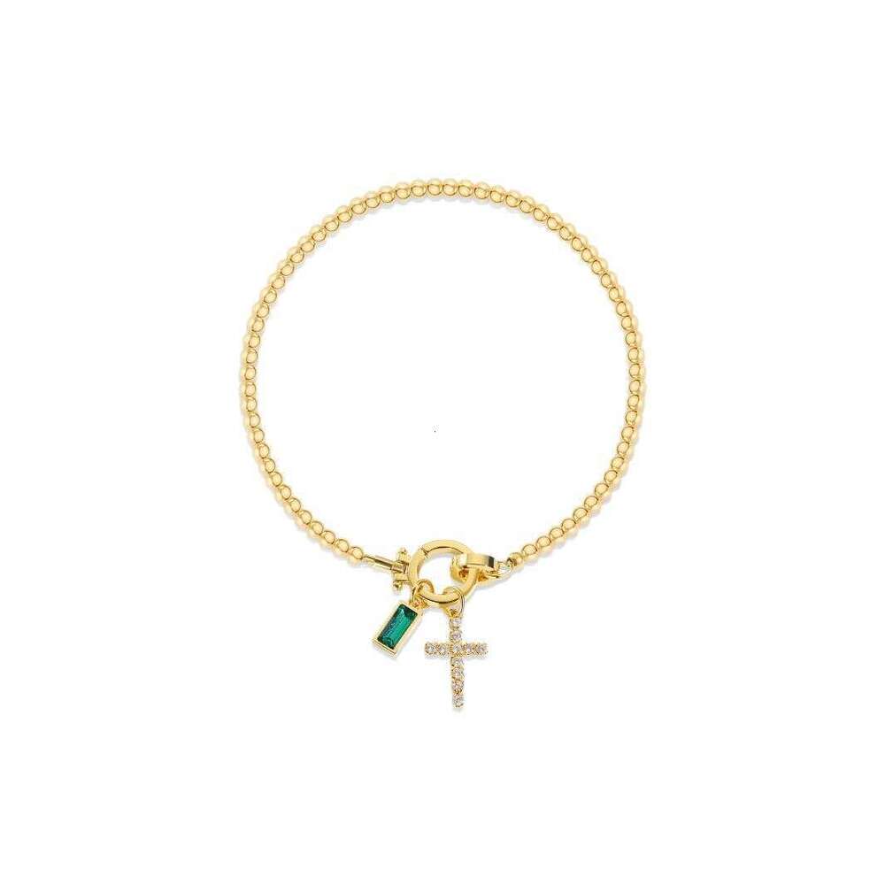 2025 NEW INS Hot Luxury Jewelry Designer Bracelet Gold Bead Bracelet Ins Lover Knot Zodiac Month Stone Pendant Bracelet Love Knot Plated 18k Gold Jewe