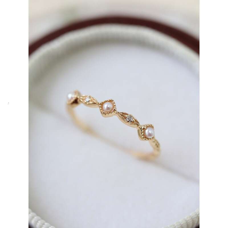 Natural Freshwater Pearl for Women, High-end Feel, Spring 2022 Same Style, Light Adjustable Ring