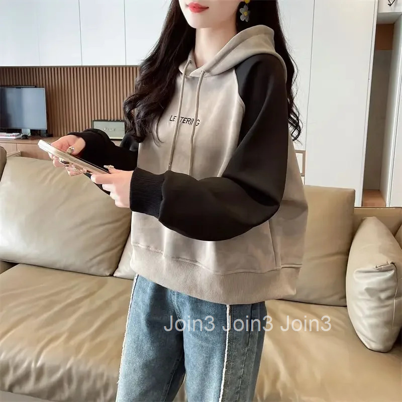 Woman Tops Long Sleeve Cotton Hooded Sweatshirt for Women Trend Coat Sweat-shirt 2025 Kpop Hoodies Dropshiping Aesthetic Cheap M